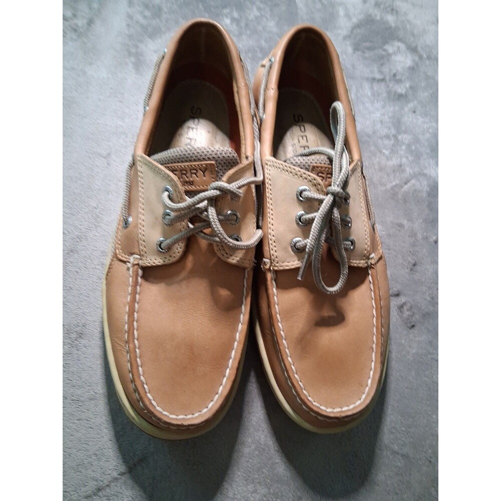 Sperry Men's Billfish 3-Eye Boat Shoes Tan/Beige 0799023 10.5 Medium M